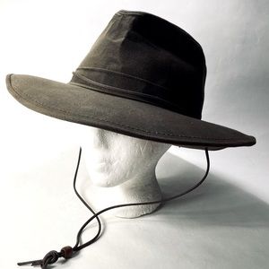 The Walking Company Canvas Washed Zealand Outback Safari Brim Hat